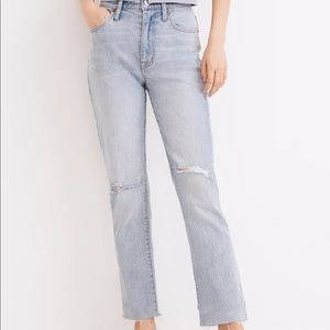 Madewell jeans: high-rise slim boyjean in prentice wash